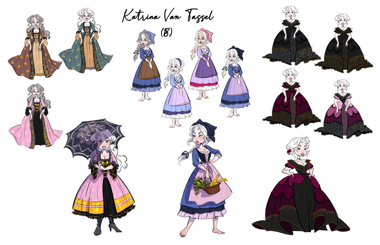 Katrina Van Tassel, clothes exploration