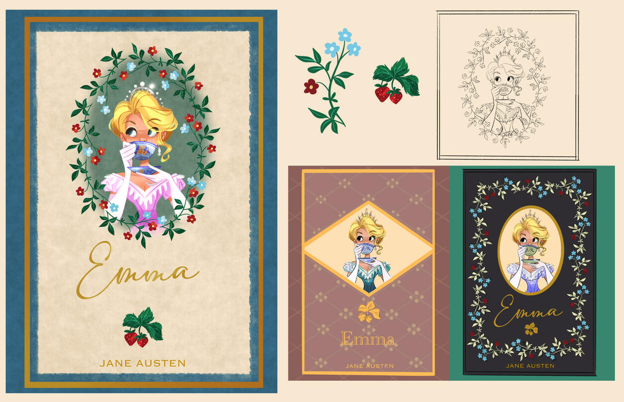 Emma, covers concept art