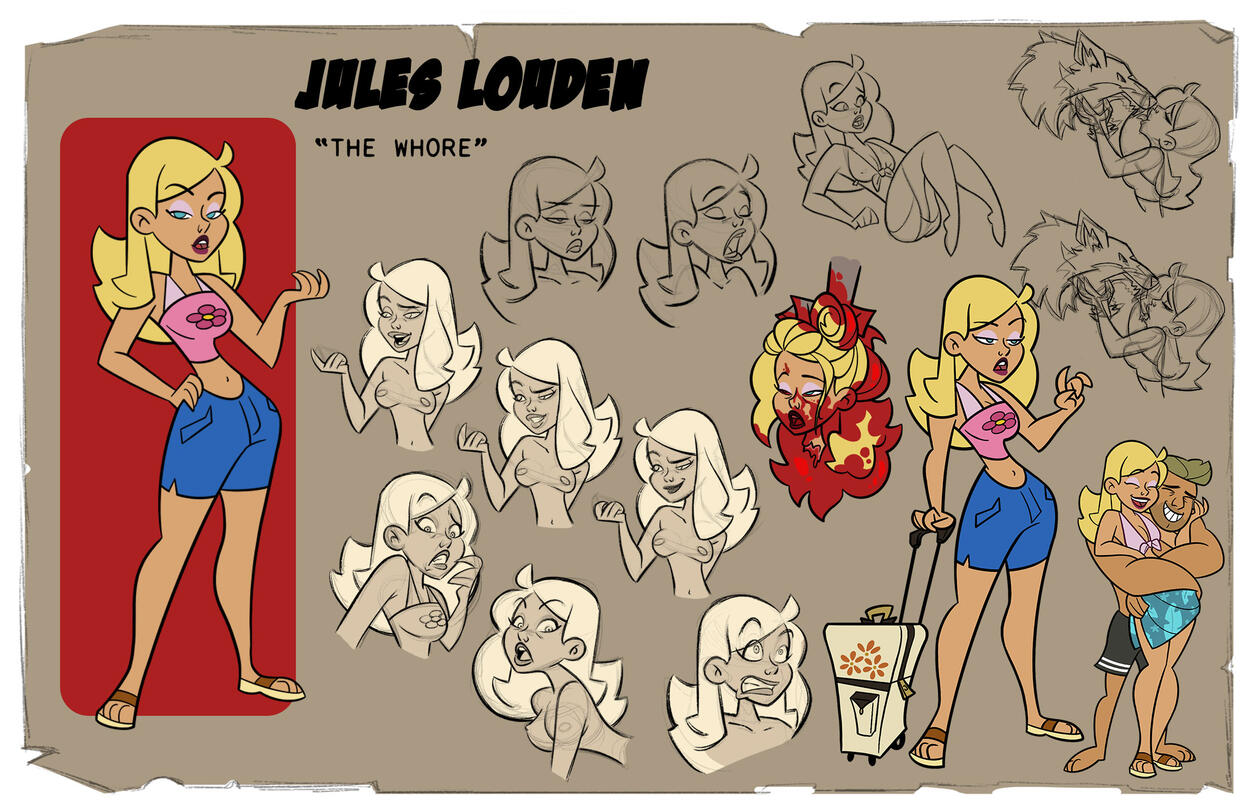 Jules, character design from "The Cabin in The Woods"